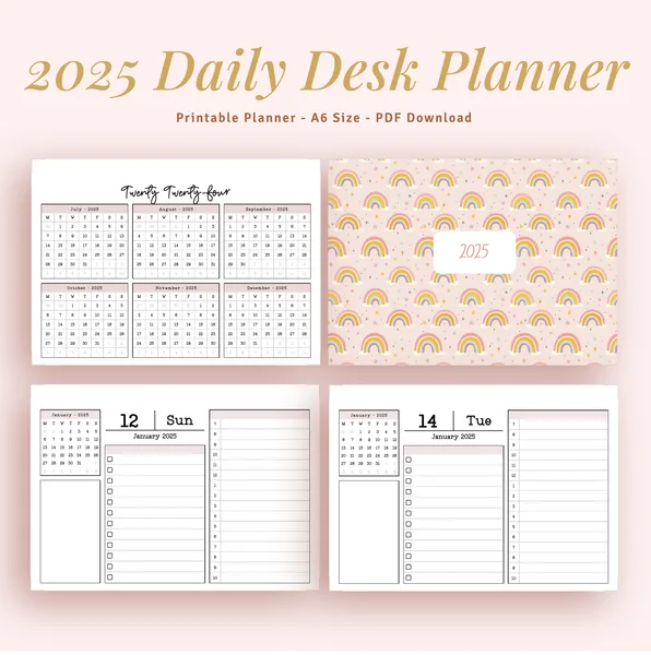 2025 - 365 day desk planner