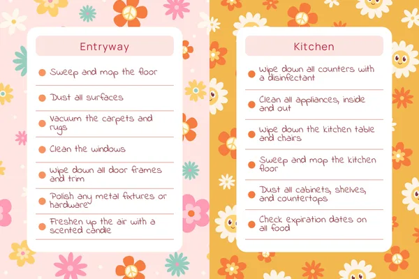 Cleaning Checklist DIY
