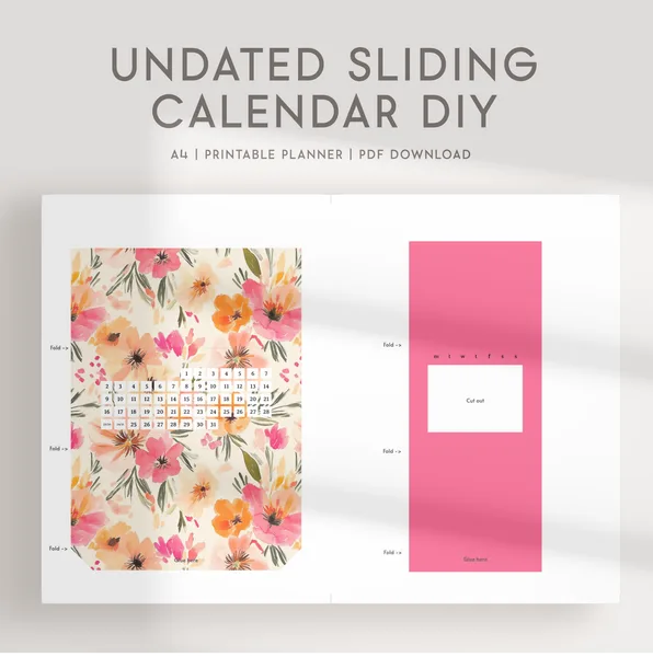 DIY - Undated Sliding Calendar