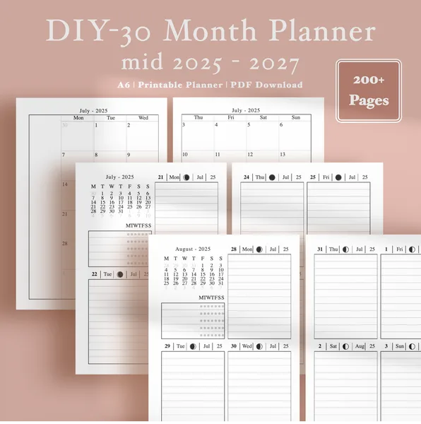 Midyear XL Planner: 30 Months of Planning
