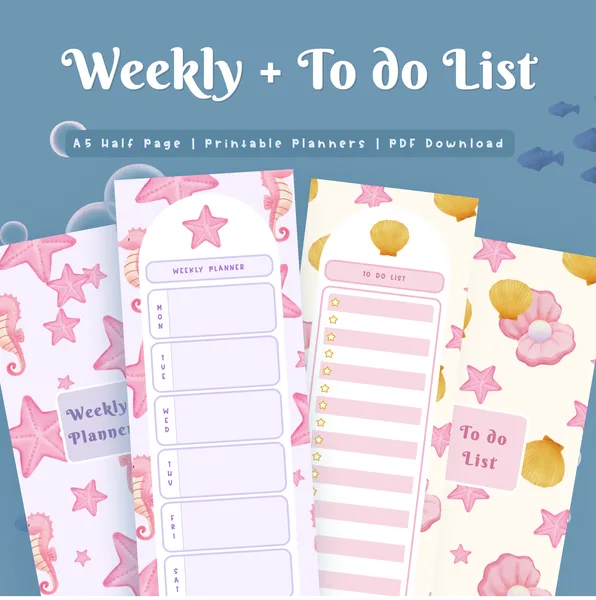 Weekly Planner & To do List